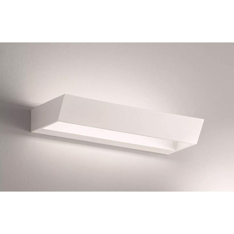 EDGE APPLIQUE LED 30W LUCE CALDA O FREDDA 2000 LUMEN BIANCO O NERO MODERNO ISYLUCE - Cristalensi Shop Online