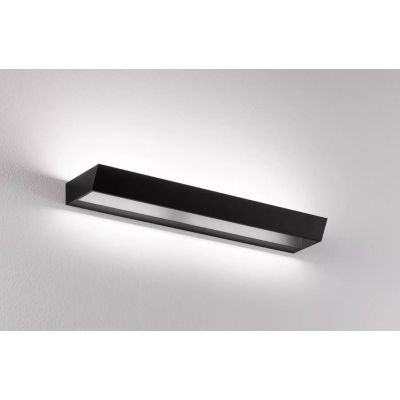 EDGE APPLIQUE LED 30W LUCE CALDA O FREDDA 2000 LUMEN BIANCO O NERO MODERNO ISYLUCE - Cristalensi Shop Online