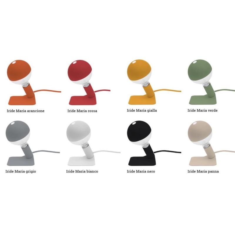 MARIA MAGNETICO LAMPADA DA TAVOLO MODERNA IN METALLO 8 COLORI LAMPADINA INCLUSA 7W Filotto - Cristalensi Shop Online