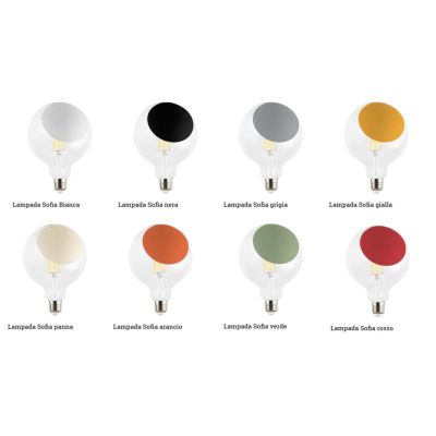 SOFIA LAMPADINE TATTOO COLORATE GLOBO LED 4,5W LUCE 2700K MADE IN ITALY Filotto - Cristalensi Shop Online