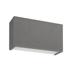BOX W2 APPLIQUE LED 10W BIEMISSIONE LUNGH 14CM FINITURA CEMENTO LUCE 2700K-3000K-4000K Linea Light - Cristalensi Shop Online 2