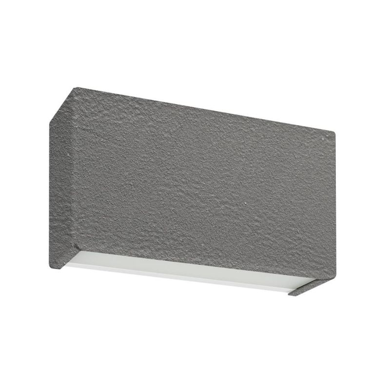 BOX W2 APPLIQUE LED 10W BIEMISSIONE LUNGH 14CM FINITURA CEMENTO LUCE 2700K-3000K-4000K Linea Light - Cristalensi Shop Online