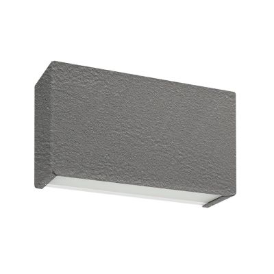 BOX W2 APPLIQUE LED 10W BIEMISSIONE LUNGH 14CM FINITURA CEMENTO LUCE 2700K-3000K-4000K Linea Light - Cristalensi Shop Online