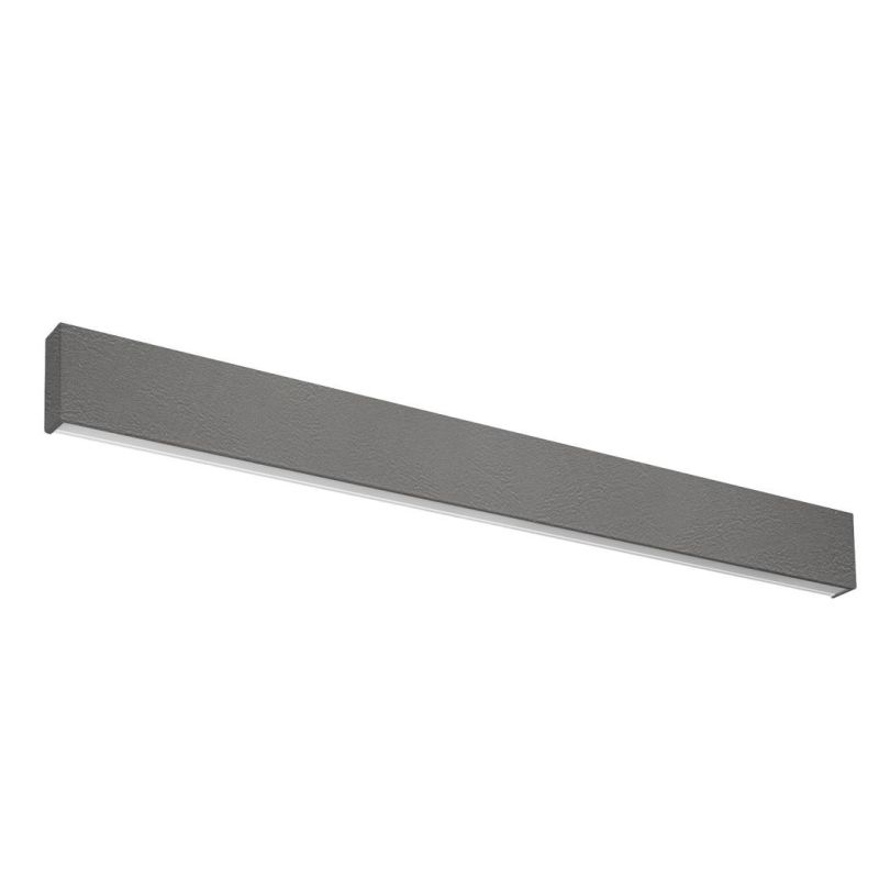 BOX W2 APPLIQUE LED 41W BIEMISSIONE MODERNA LUNGH 92CM FINITURA CEMENTO LUCE 2700K-3000K-4000K Linea Light - Cristalensi Shop On