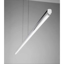 STRAIGHT P1 SOSPENSIONE LINEARE CROMATA LED 18W MODERNA LUCE 2700K DELLA LINEA LIGHT Linea Light - Cristalensi Shop Online 2