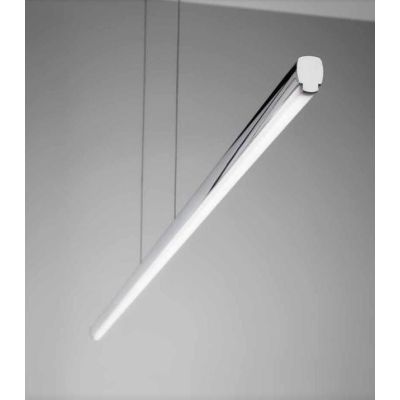 STRAIGHT P1 SOSPENSIONE LINEARE CROMATA LED 18W MODERNA LUCE 2700K DELLA LINEA LIGHT Linea Light - Cristalensi Shop Online