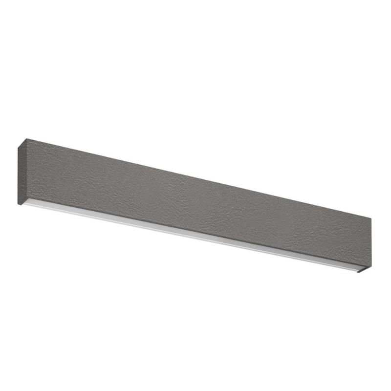 BOX W1 APPLIQUE MONOEMISSIONE LED 28W LUNGH 62CM FINITURA CEMENTO LUCE 2700K-3000K-4000K Linea Light - Cristalensi Shop Online