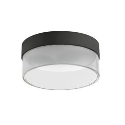 CRUMB PLAFONIERA PICCOLA D15 CON LED 15W LUCE 3000K BIANCA O NERA DELLA LINEA LIGHT Linea Light - Cristalensi Shop Online