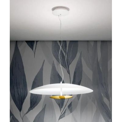 HORIZON SOSPENSIONE MODERNA LED 34W LUCE 3000K CON DETTAGLI ORO O CROMO DELLA LINEA LIGHT Linea Light - Cristalensi Shop Online