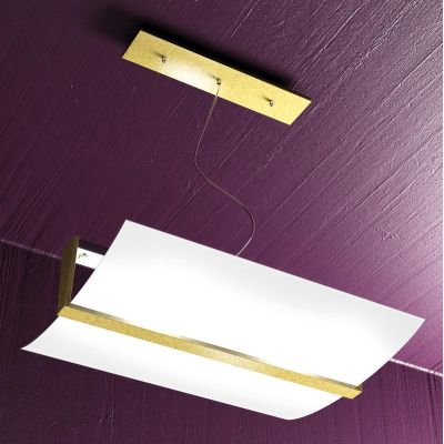 WOOD SOSPENSIONE IN METALLO E LEGNO LARGHEZZA CM 53 IN 3 FINITURE CON DIFFUSORE IN VETRO Top Light Illuminazione - Cristalensi S