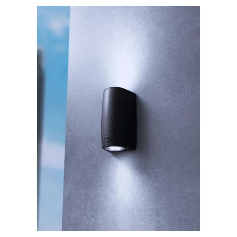 MARTA APPLIQUE DA ESTERNO A CILINDRO IP55 BIANCO,GRIGIO O NERO DOPPIA EMISSIONE DI LUCE MODERNA DARK LIGHT - Cristalensi Shop On