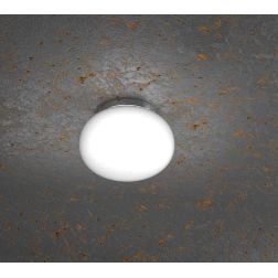 SOFT PICCOLA PLAFONIERA DIAMETRO CM 18 IN VETRO SOFFIATO BIANCO LATTE MODERNA Top Light Illuminazione - Cristalensi Shop Online 2