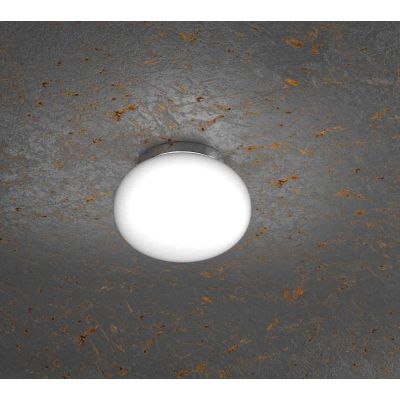 SOFT PICCOLA PLAFONIERA DIAMETRO CM 18 IN VETRO SOFFIATO BIANCO LATTE MODERNA Top Light Illuminazione - Cristalensi Shop Online