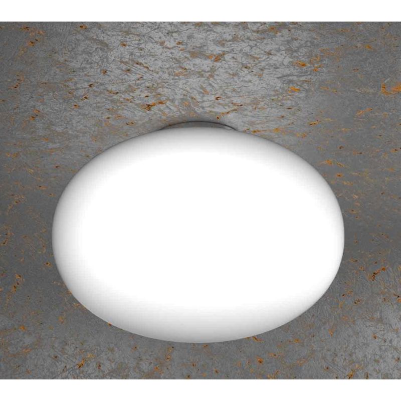 SOFT PLAFONIERA DIAMETRO CM 45 IN VETRO SOFFIATO BIANCO LATTE MODERNA Top Light Illuminazione - Cristalensi Shop Online