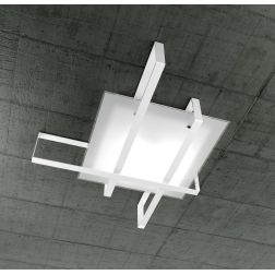 CROSS 100 DI TOP LIGHT PLAFONIERA GRANDE 4XE27 BIANCA, SABBIA O NERA Top Light Illuminazione - Cristalensi Shop Online