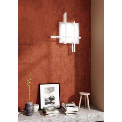 CROSS 50 PLAFONIERA APPLIQUE PICCOLA IN METALLO BIANCO, SABBIA O NERA 2XE27 Top Light Illuminazione - Cristalensi Shop Online