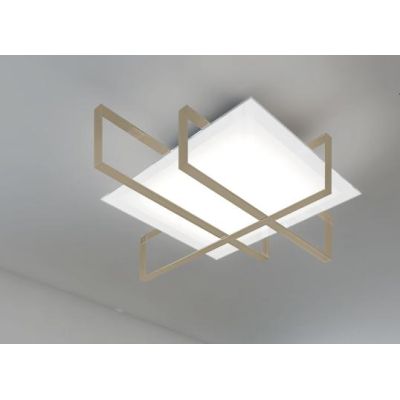CROSS 70 DI TOP LIGHT PLAFONIERA MEDIA 2XE27 BIANCA, SABBIA O NERA Top Light Illuminazione - Cristalensi Shop Online