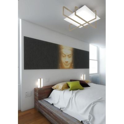 CROSS 70 DI TOP LIGHT PLAFONIERA MEDIA 2XE27 BIANCA, SABBIA O NERA Top Light Illuminazione - Cristalensi Shop Online