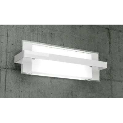 CROSS APPLIQUE MEDIO CM 44 CON MONTATURA BIANCA,SABBIA O NERA VETRO SATINATO Top Light Illuminazione - Cristalensi Shop Online