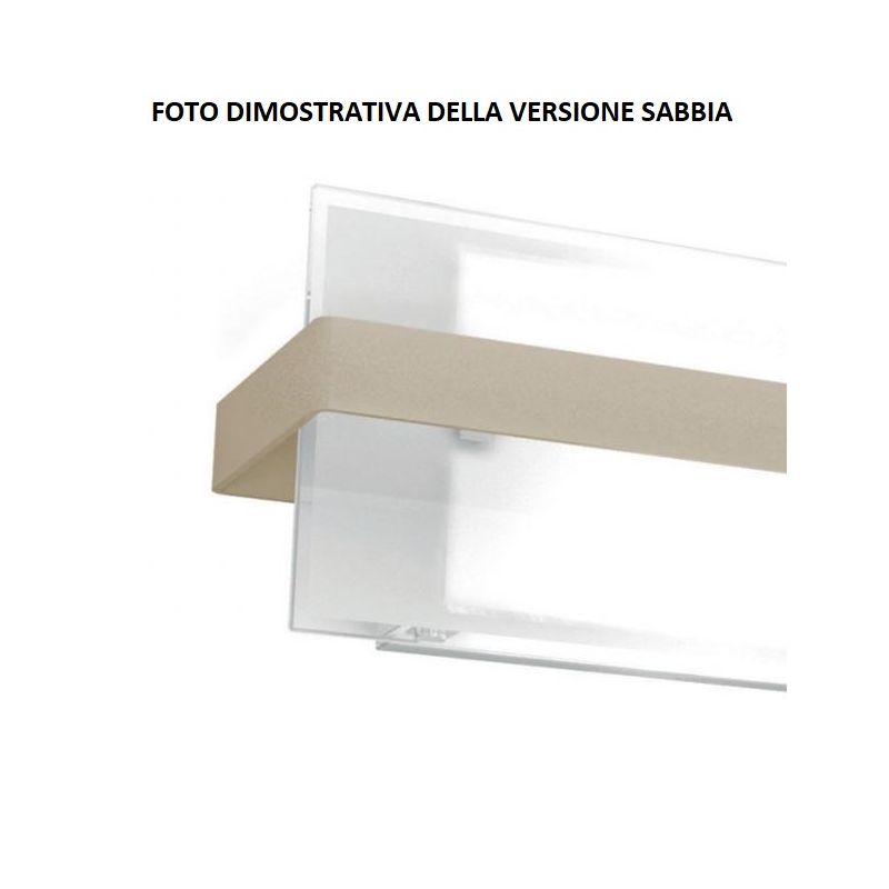 CROSS APPLIQUE PICCOLO CM 29 CON MONTATURA BIANCA,SABBIA O NERA VETRO SATINATO Top Light Illuminazione - Cristalensi Shop Online