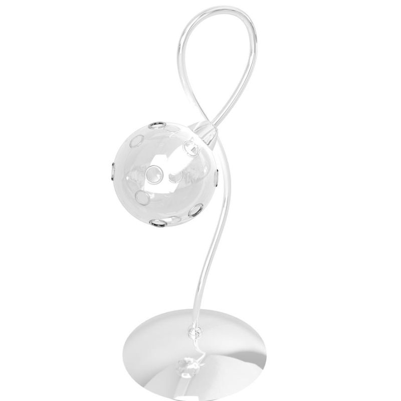 SUPER BALL LAMPADA DA TAVOLO IN METALLO CROMATO E VETRO TRASPARENTE Top Light Illuminazione - Cristalensi Shop Online