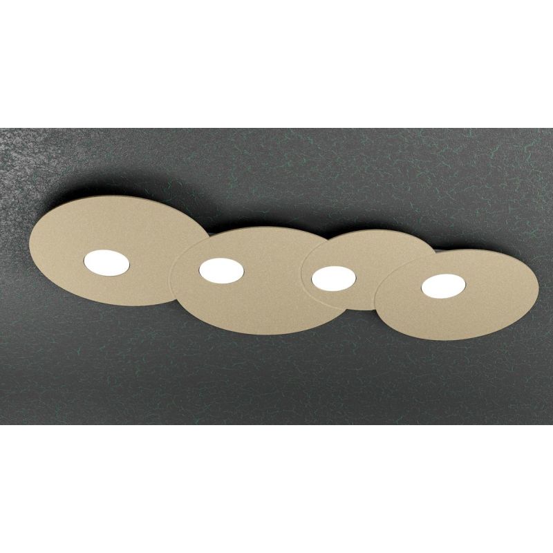 CLOUD PLAFONIERA 4 LUCI IN METALLO TRE COLORI CON LAMPADINE LED SOSTITUIBILI Top Light Illuminazione - Cristalensi Shop Online