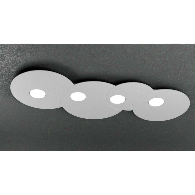 CLOUD PLAFONIERA 4 LUCI IN METALLO TRE COLORI CON LAMPADINE LED SOSTITUIBILI Top Light Illuminazione - Cristalensi Shop Online