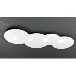 CLOUD PLAFONIERA 4 LUCI IN METALLO TRE COLORI CON LAMPADINE LED SOSTITUIBILI Top Light Illuminazione - Cristalensi Shop Online