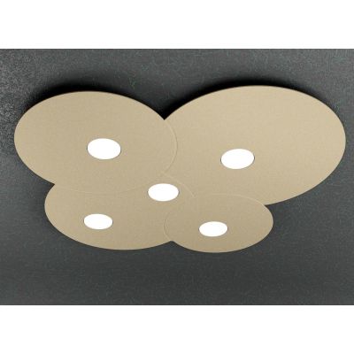 CLOUD PLAFONIERA 5 LUCI IN METALLO TRE COLORI CON LAMPADINE LED SOSTITUIBILI Top Light Illuminazione - Cristalensi Shop Online