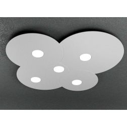 CLOUD PLAFONIERA 5 LUCI IN METALLO TRE COLORI CON LAMPADINE LED SOSTITUIBILI Top Light Illuminazione - Cristalensi Shop Online 2