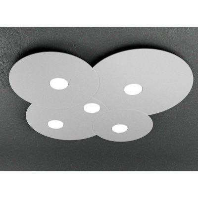 CLOUD PLAFONIERA 5 LUCI IN METALLO TRE COLORI CON LAMPADINE LED SOSTITUIBILI Top Light Illuminazione - Cristalensi Shop Online