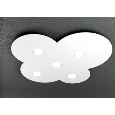 CLOUD PLAFONIERA 5 LUCI IN METALLO TRE COLORI CON LAMPADINE LED SOSTITUIBILI Top Light Illuminazione - Cristalensi Shop Online