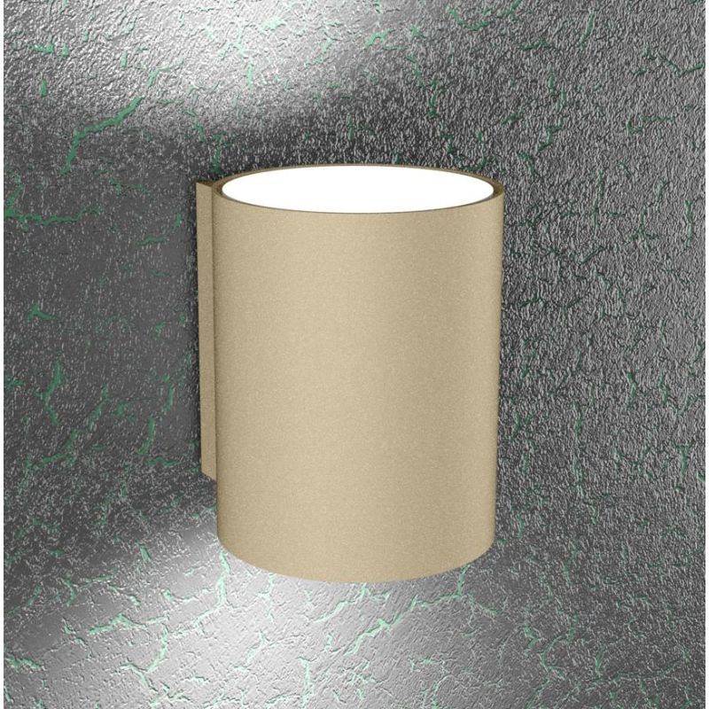CLOUD PICCOLA APPLIQUE CILINDRICA A BIEMISSIONE DI LUCE IN METALLO 3 COLORI LAMPADINE ATTACCO GX53 Top Light Illuminazione - Cri