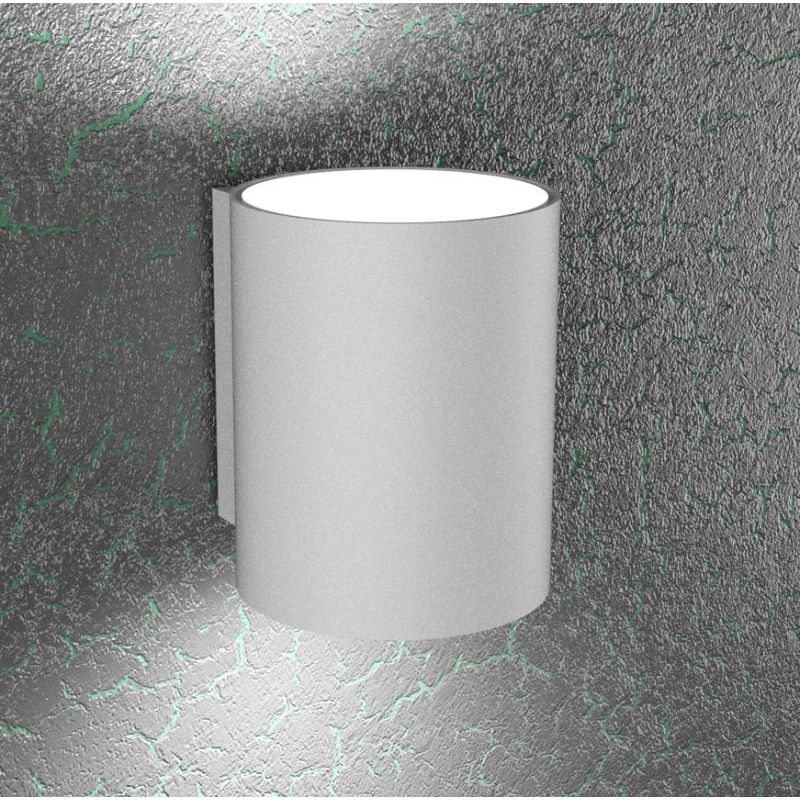 CLOUD PICCOLA APPLIQUE CILINDRICA A BIEMISSIONE DI LUCE IN METALLO 3 COLORI LAMPADINE ATTACCO GX53 Top Light Illuminazione - Cri