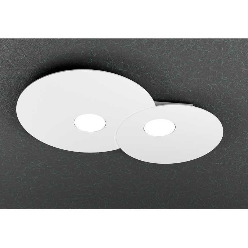 CLOUD PLAFONIERA 2 LUCI IN METALLO 3 COLORI DESIGN MODERNO LAMPADINE ATTACCO GX53 Top Light Illuminazione - Cristalensi Shop Onl