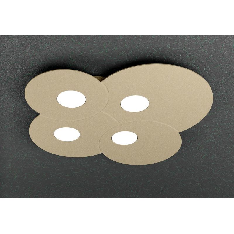 CLOUD PLAFONIERA 4 LUCI IN METALLO 2 COLORI DESIGN MODERNO LAMPADINE ATTACCO GX53 Top Light Illuminazione - Cristalensi Shop Onl