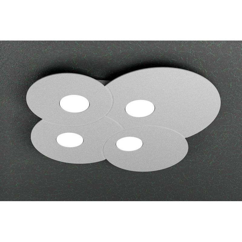 CLOUD PLAFONIERA 4 LUCI IN METALLO 2 COLORI DESIGN MODERNO LAMPADINE ATTACCO GX53 Top Light Illuminazione - Cristalensi Shop Onl