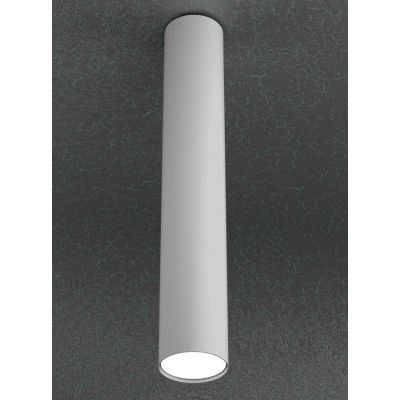 CLOUD PLAFONIERA CILINDRICA ALTA CM 50 MODERNA IN METALLO 3 COLORI CON LAMPADINA ATTACCO GX53 Top Light Illuminazione - Cristale
