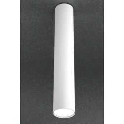 CLOUD PLAFONIERA CILINDRICA ALTA CM 50 MODERNA IN METALLO 3 COLORI CON LAMPADINA ATTACCO GX53 Top Light Illuminazione - Cristale 2