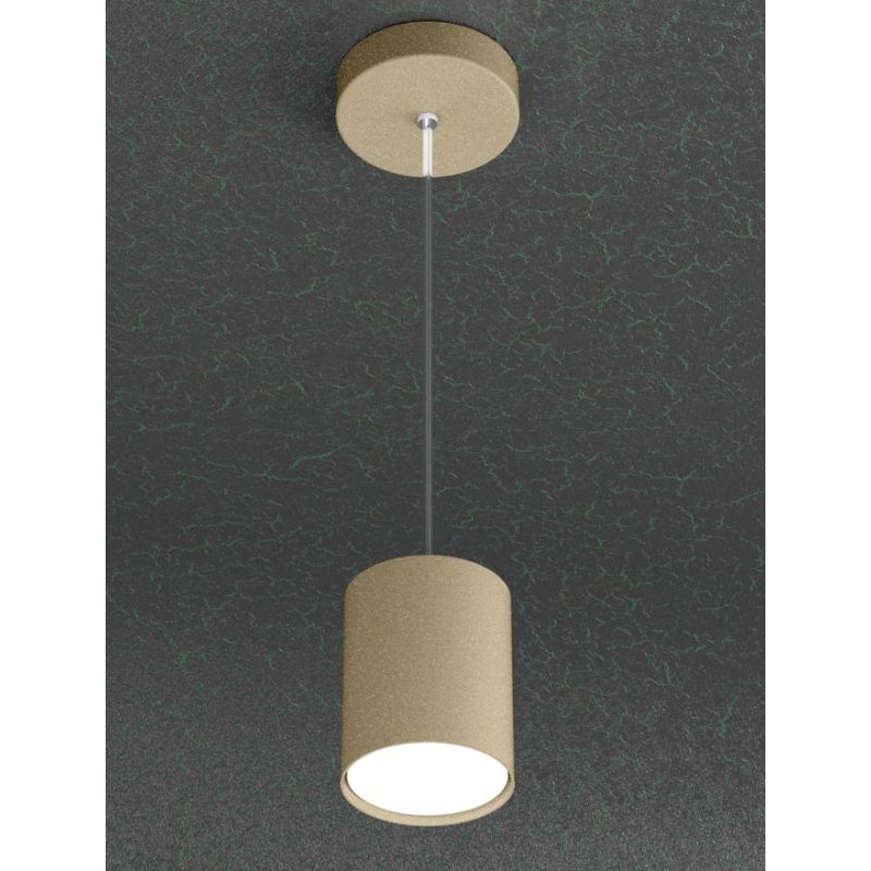 CLOUD SOSPENSIONE PICCOLA CILINDRICA MODERNA IN METALLO 3 COLORI CON LAMPADINA ATTACCO GX53 Top Light Illuminazione - Cristalens