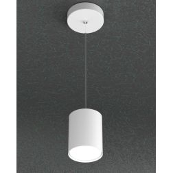 CLOUD SOSPENSIONE PICCOLA CILINDRICA MODERNA IN METALLO 3 COLORI CON LAMPADINA ATTACCO GX53 Top Light Illuminazione - Cristalens