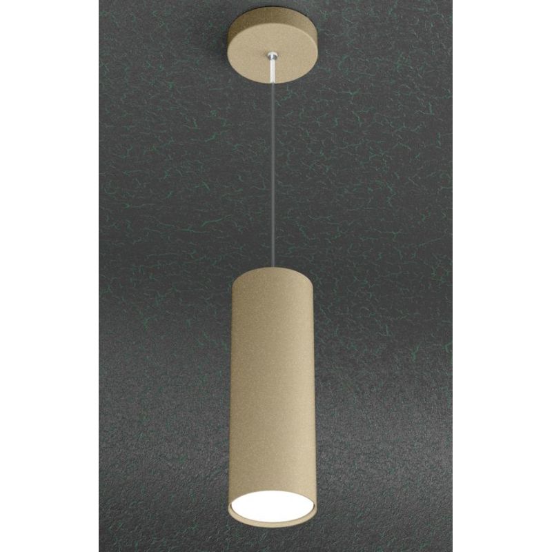 CLOUD SOSPENSIONE SINGOLA CILINDRICA MODERNA IN METALLO 3 COLORI CON LAMPADINA ATTACCO GX53 Top Light Illuminazione - Cristalens