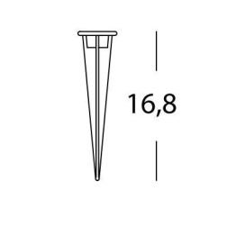 PICCHETTO PER FARETTI O SPOT IN ALLUMINIO DI COLORE NERO DI CM 17 Sovil - Cristalensi Shop Online 2