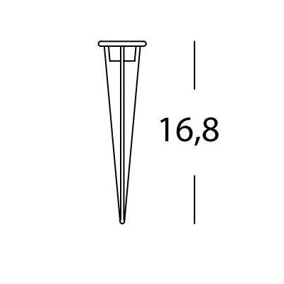 PICCHETTO PER FARETTI O SPOT IN ALLUMINIO DI COLORE NERO DI CM 17 Sovil - Cristalensi Shop Online