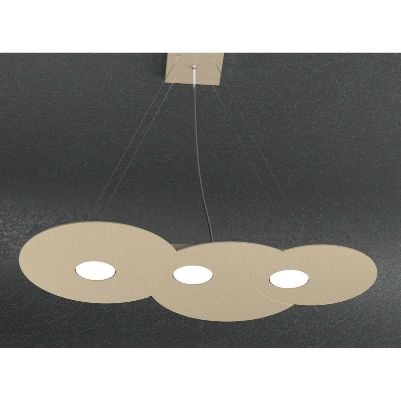 CLOUD SOSPENSIONE DOPPIA ILLUMINAZIONE 7 LUCI IN METALLO 3 COLORI LAMPADINE ATTACCO GX53 Top Light Illuminazione - Cristalensi S