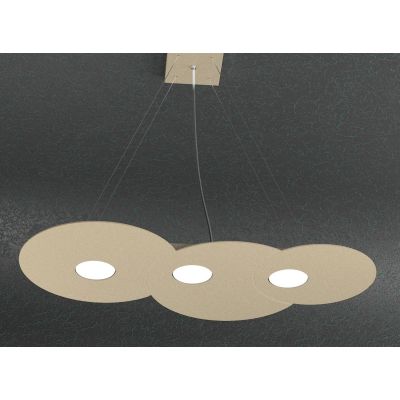 CLOUD SOSPENSIONE DOPPIA ILLUMINAZIONE 7 LUCI IN METALLO 3 COLORI LAMPADINE ATTACCO GX53 Top Light Illuminazione - Cristalensi S
