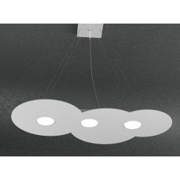 CLOUD SOSPENSIONE DOPPIA ILLUMINAZIONE 7 LUCI IN METALLO 3 COLORI LAMPADINE ATTACCO GX53 Top Light Illuminazione - Cristalensi S