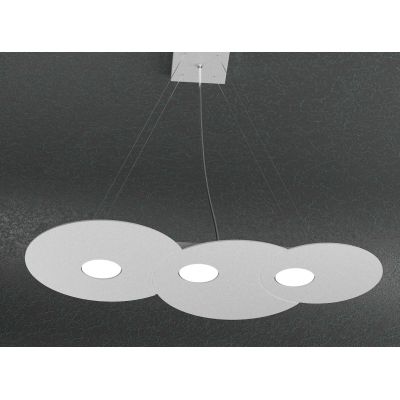 CLOUD SOSPENSIONE DOPPIA ILLUMINAZIONE 7 LUCI IN METALLO 3 COLORI LAMPADINE ATTACCO GX53 Top Light Illuminazione - Cristalensi S