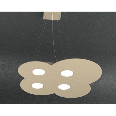 CLOUD SOSPENSIONE DOPPIA ILLUMINAZIONE 6 LUCI IN METALLO 3 COLORI LAMPADINE ATTACCO GX53 Top Light Illuminazione - Cristalensi S