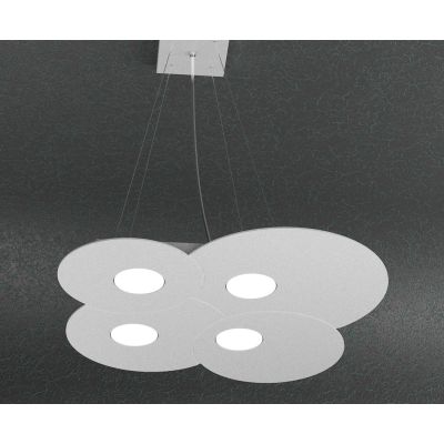 CLOUD SOSPENSIONE DOPPIA ILLUMINAZIONE 6 LUCI IN METALLO 3 COLORI LAMPADINE ATTACCO GX53 Top Light Illuminazione - Cristalensi S